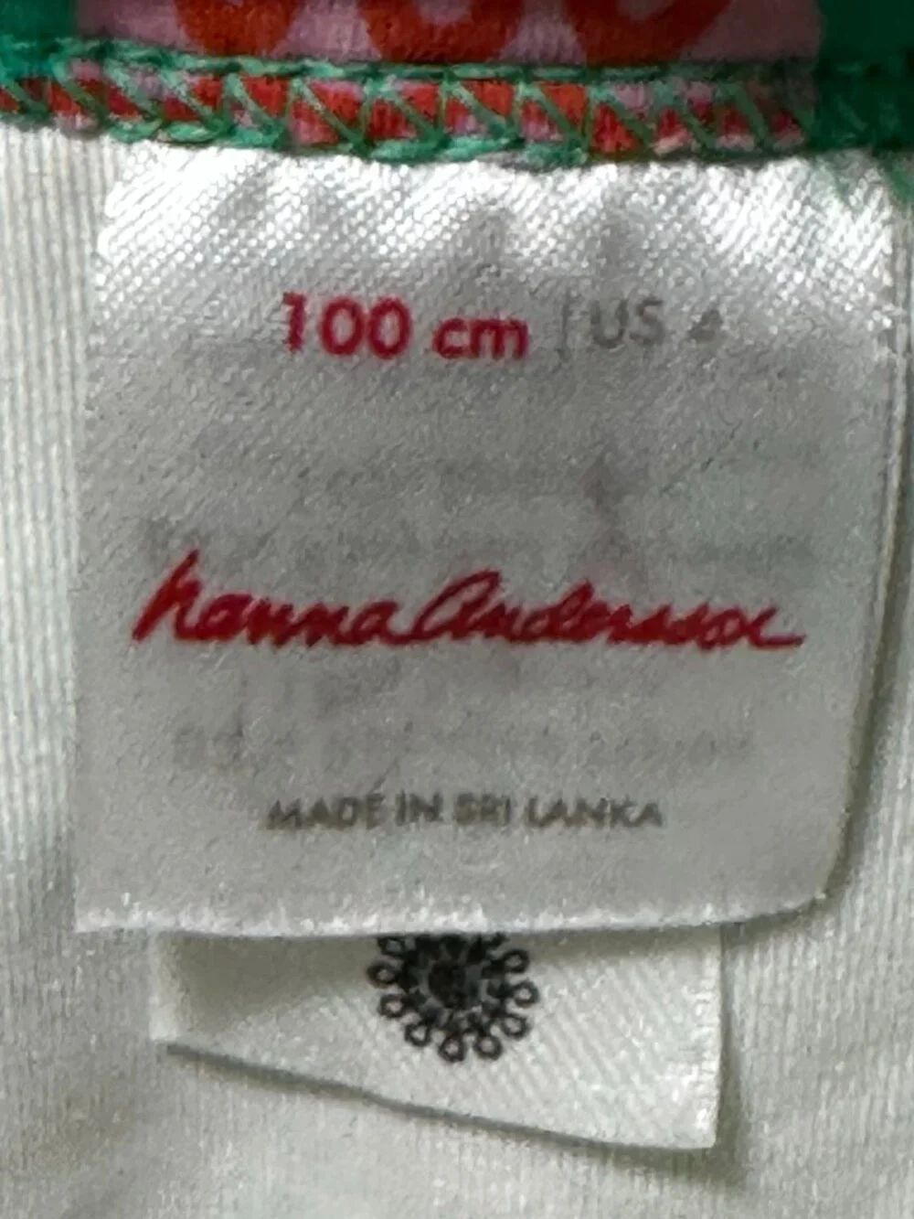 Hanna Andersson Swim Top Kids‎ size 4 Sweet Pineapple print